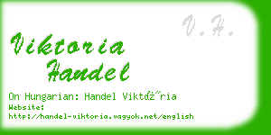 viktoria handel business card